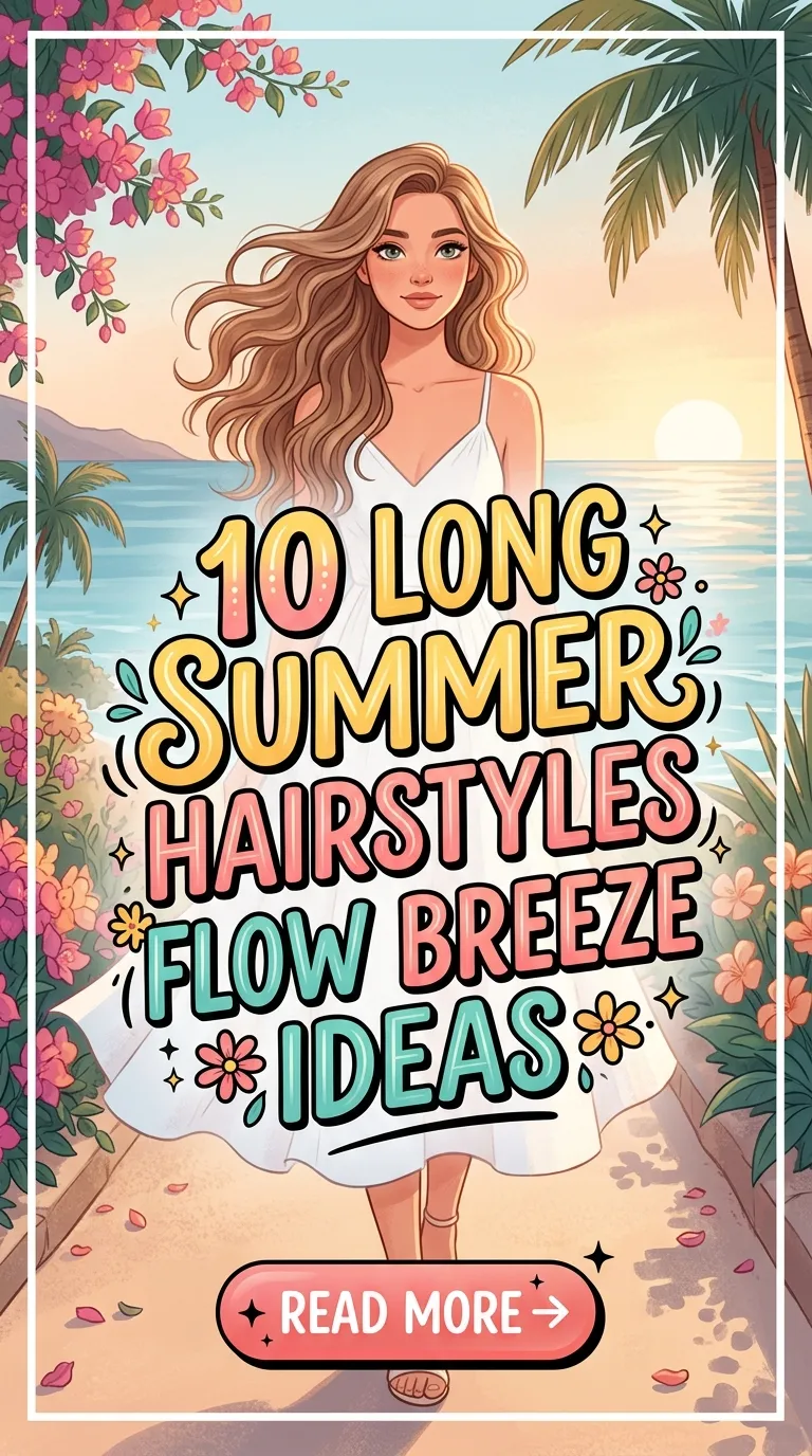 10 Long Summer Hairstyles Flow Breeze Ideas