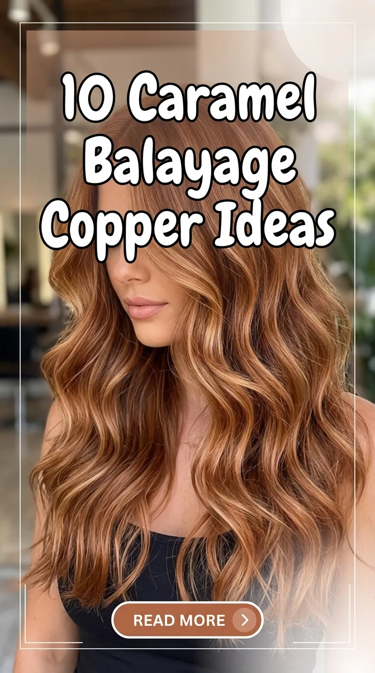 10 Caramel Balayage Copper Ideas