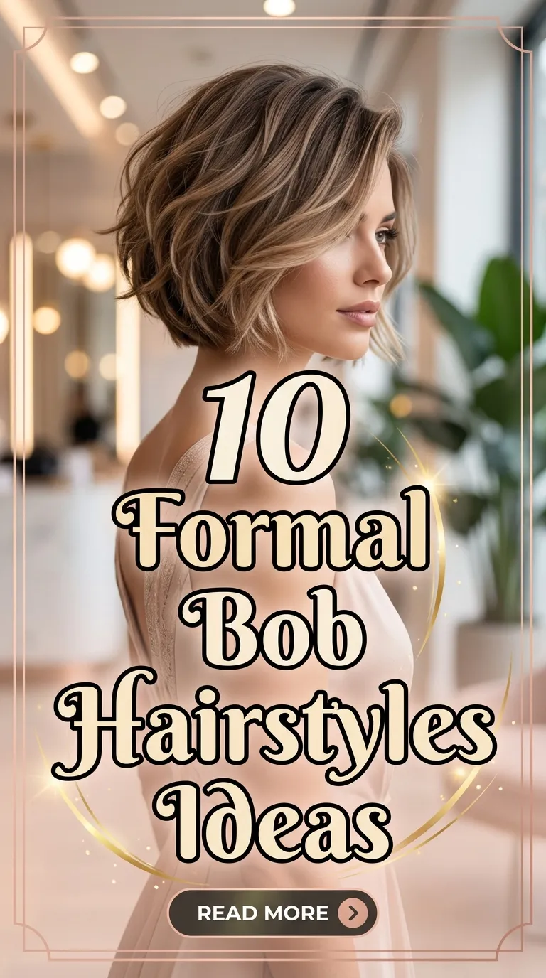 10 Formal Bob Hairstyles Ideas