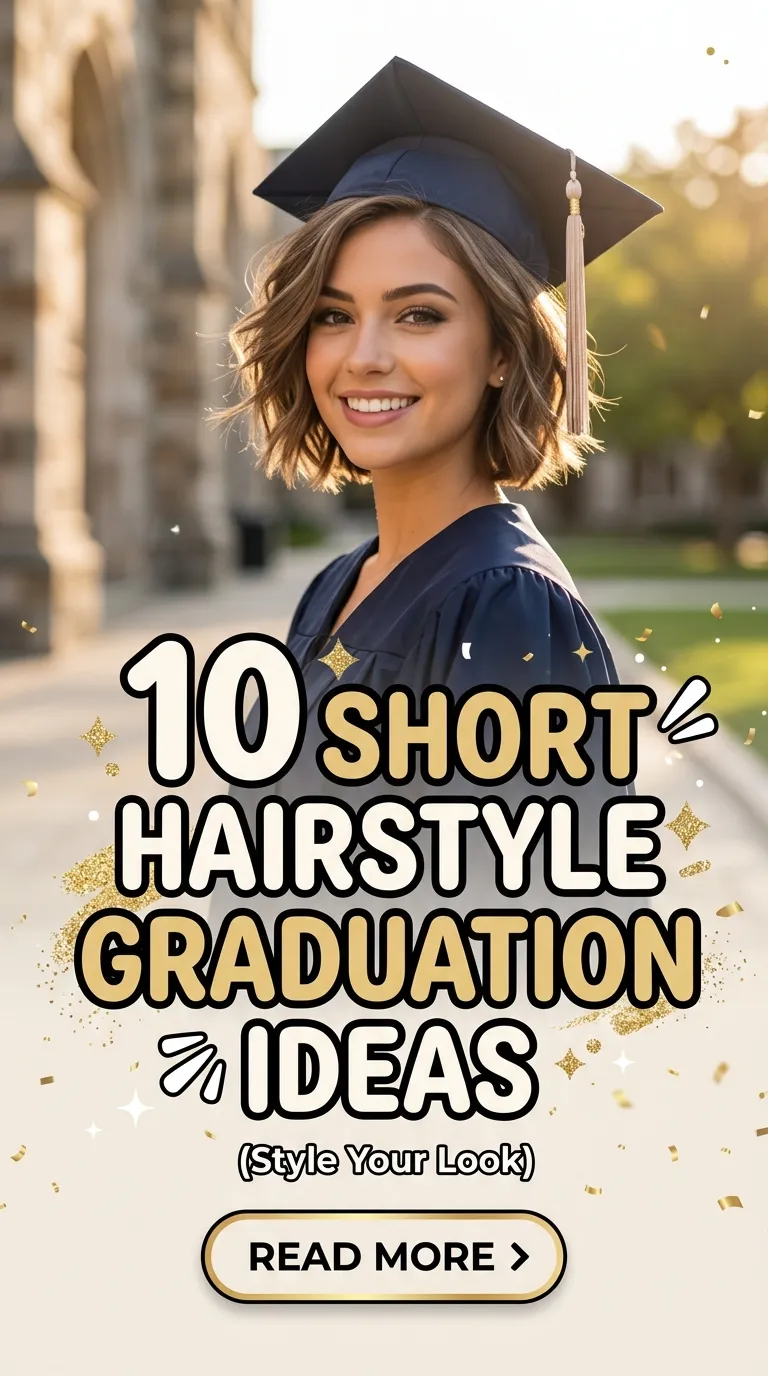 10 Short Hairstyle Graduation Ideas