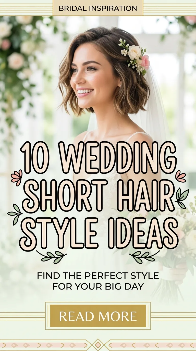 10 Wedding Short Hair Style Ideas