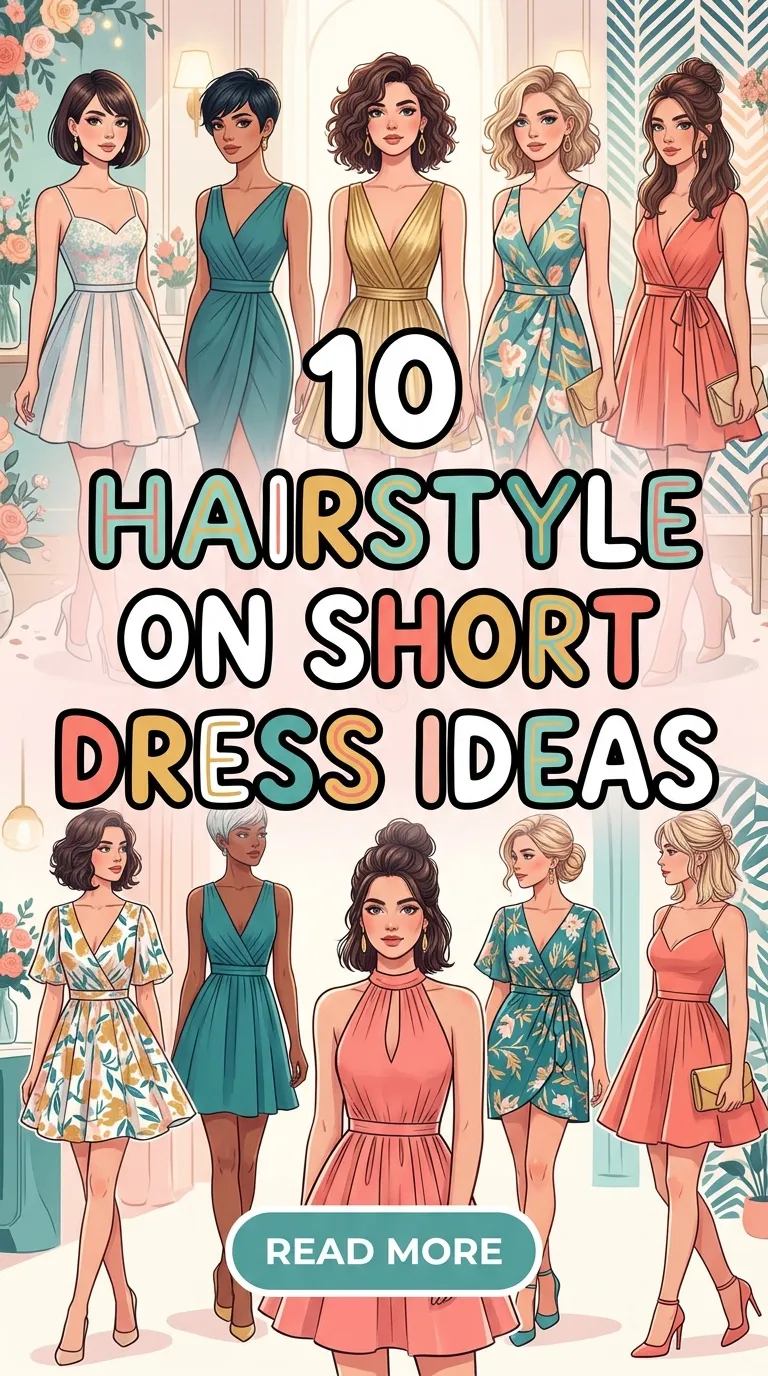 10 Hairstyle On Short Dress Ideas