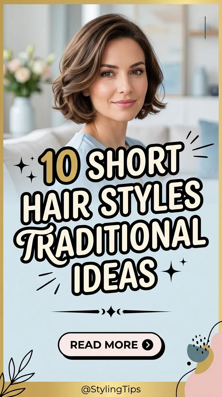10 Short Hair Styles Traditional Ideas