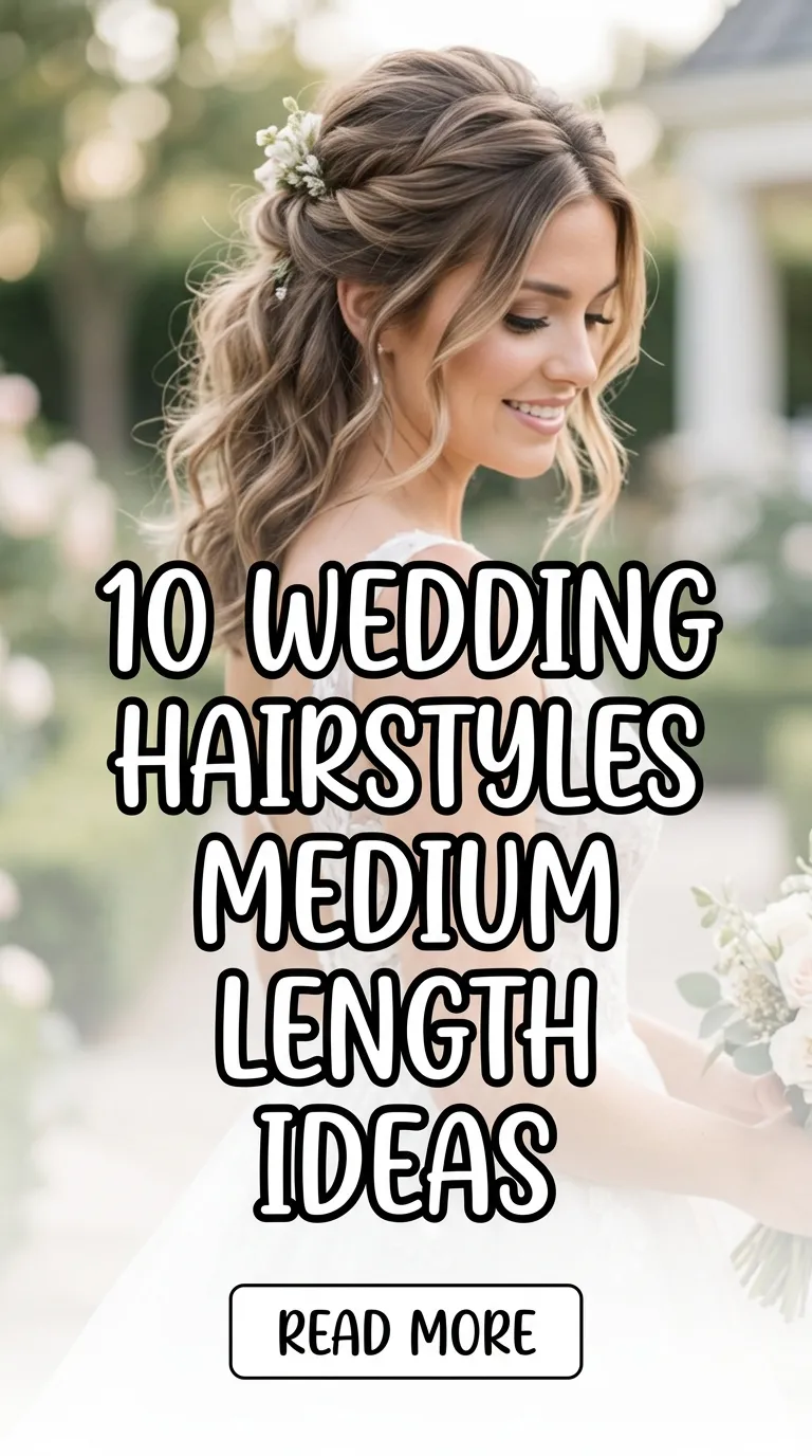 10 Wedding Hairstyles Medium Length Ideas