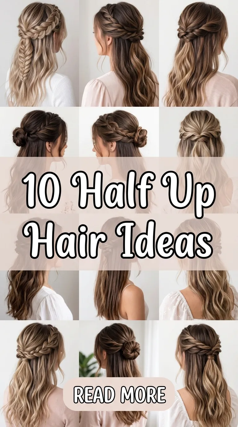 10 Half Up Hair Ideas