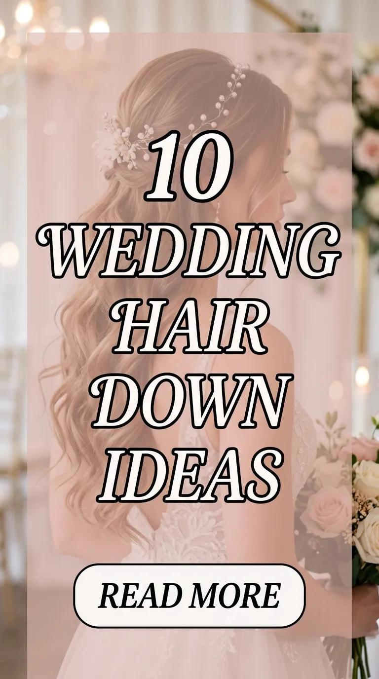 10 Wedding Hair Down Ideas