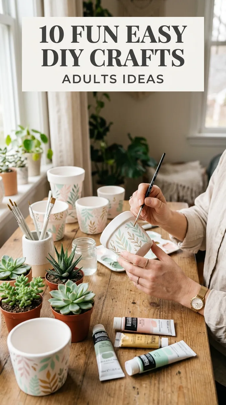 10 Fun Easy DIY Crafts Adults Ideas