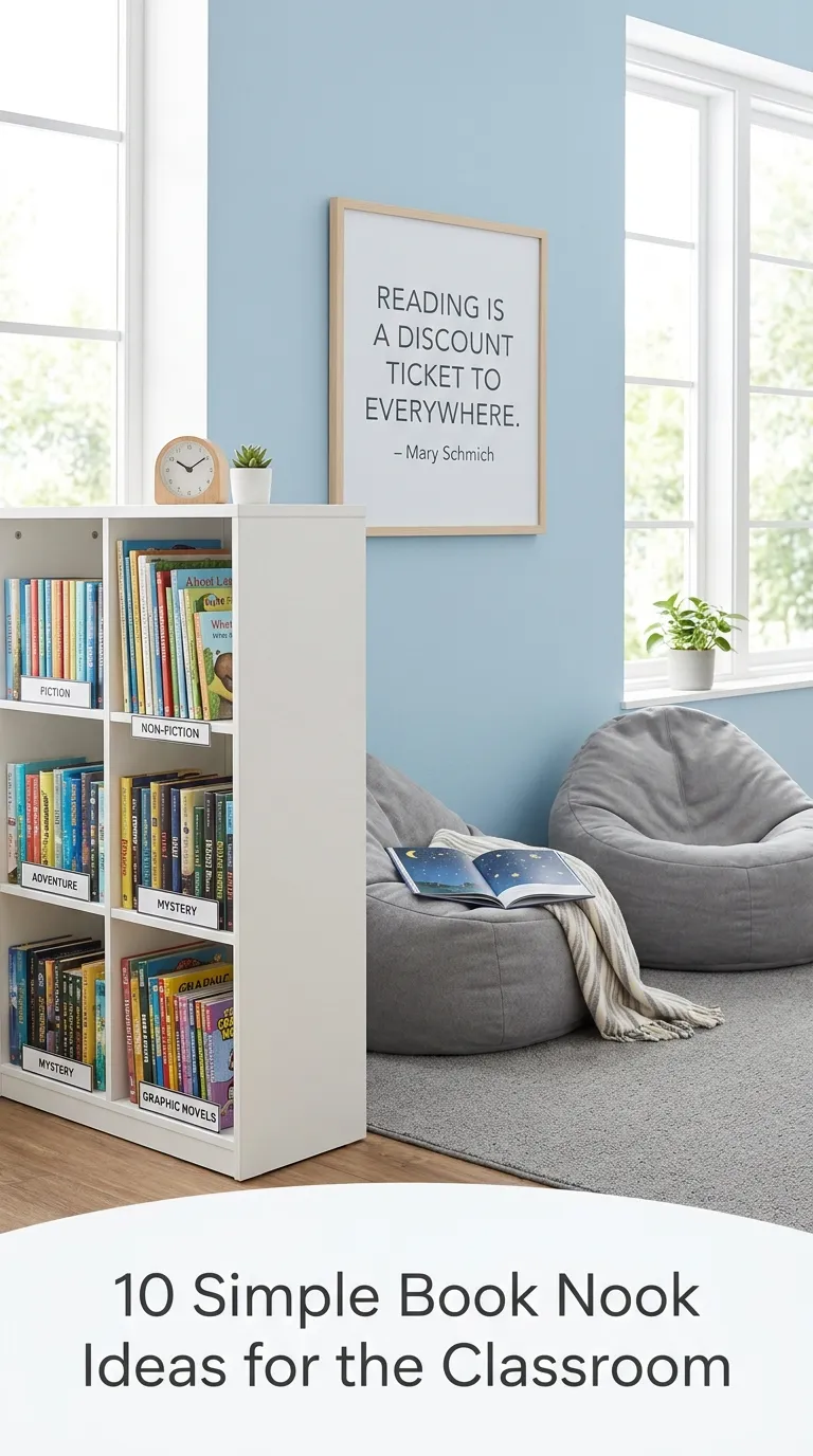 10 Book Nook Ideas Classroom