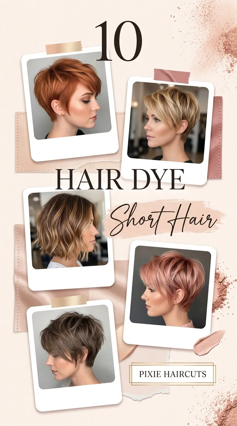 10 Hair Dye Ideas Short Hair Pixie Haircuts