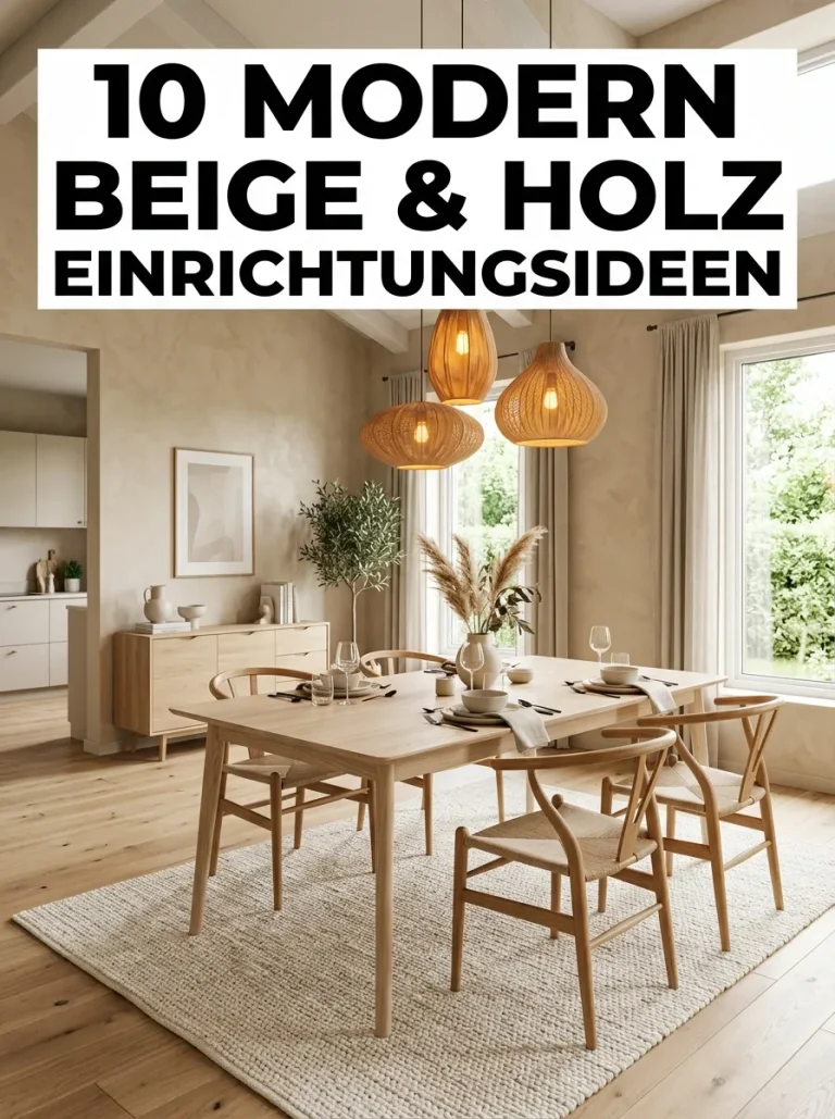 10 Einrichtungsideen Beige Holz