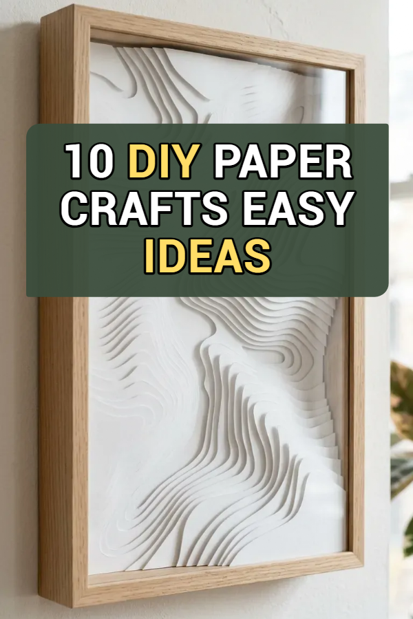 10 Diy Paper Crafts Easy Ideas