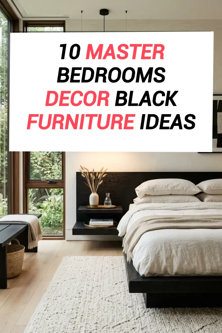 10 Master Bedrooms Decor Black Furniture Ideas