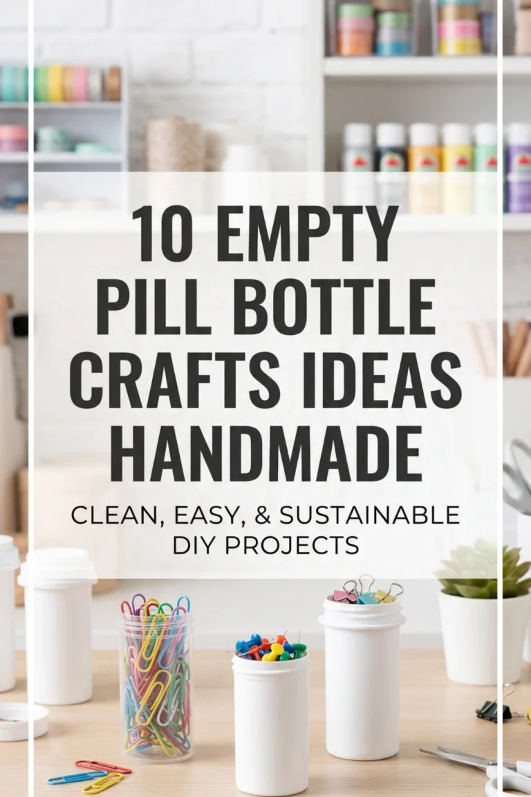 10 Empty Pill Bottle Crafts Ideas Handmade