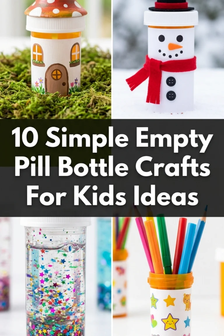 10 Empty Pill Bottle Crafts For Kids Ideas