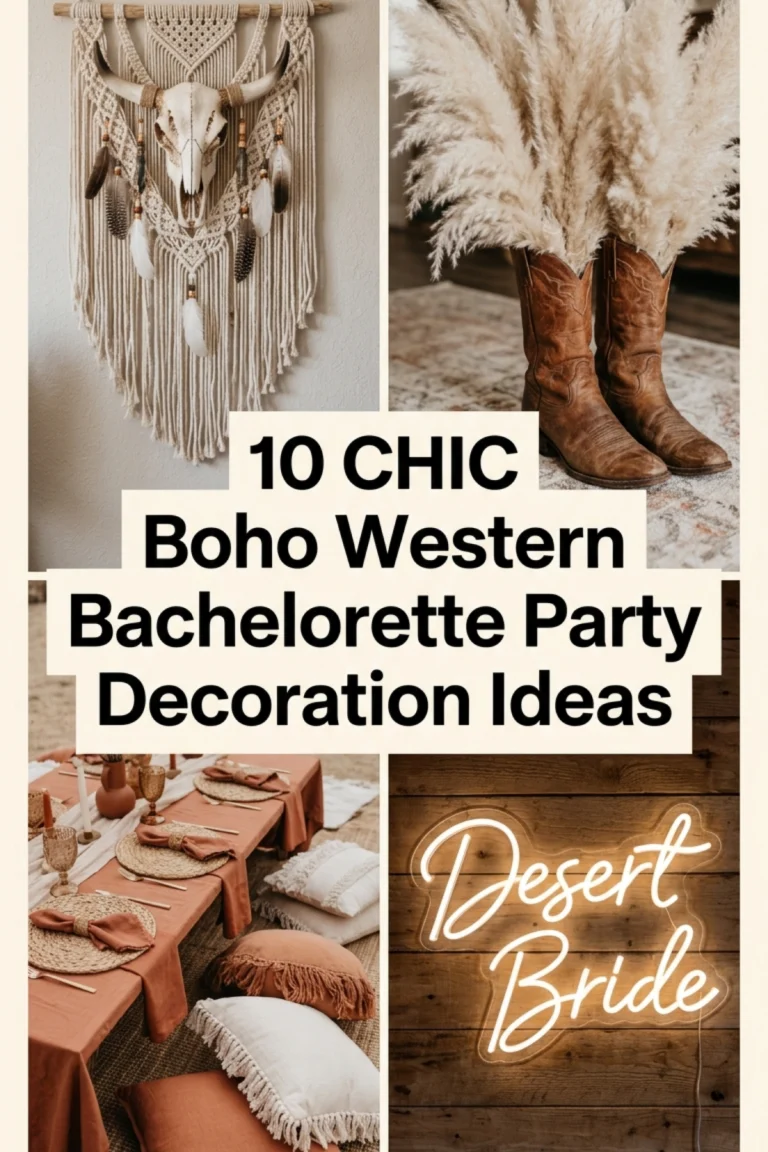 10 Boho Western Bachelorette Party Decoration Ideas