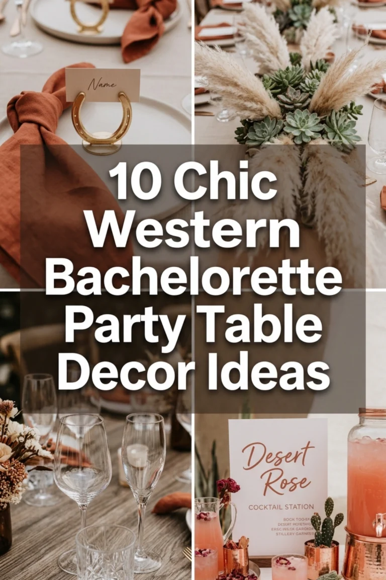 10 Western Bachelorette Party Table Decor Ideas