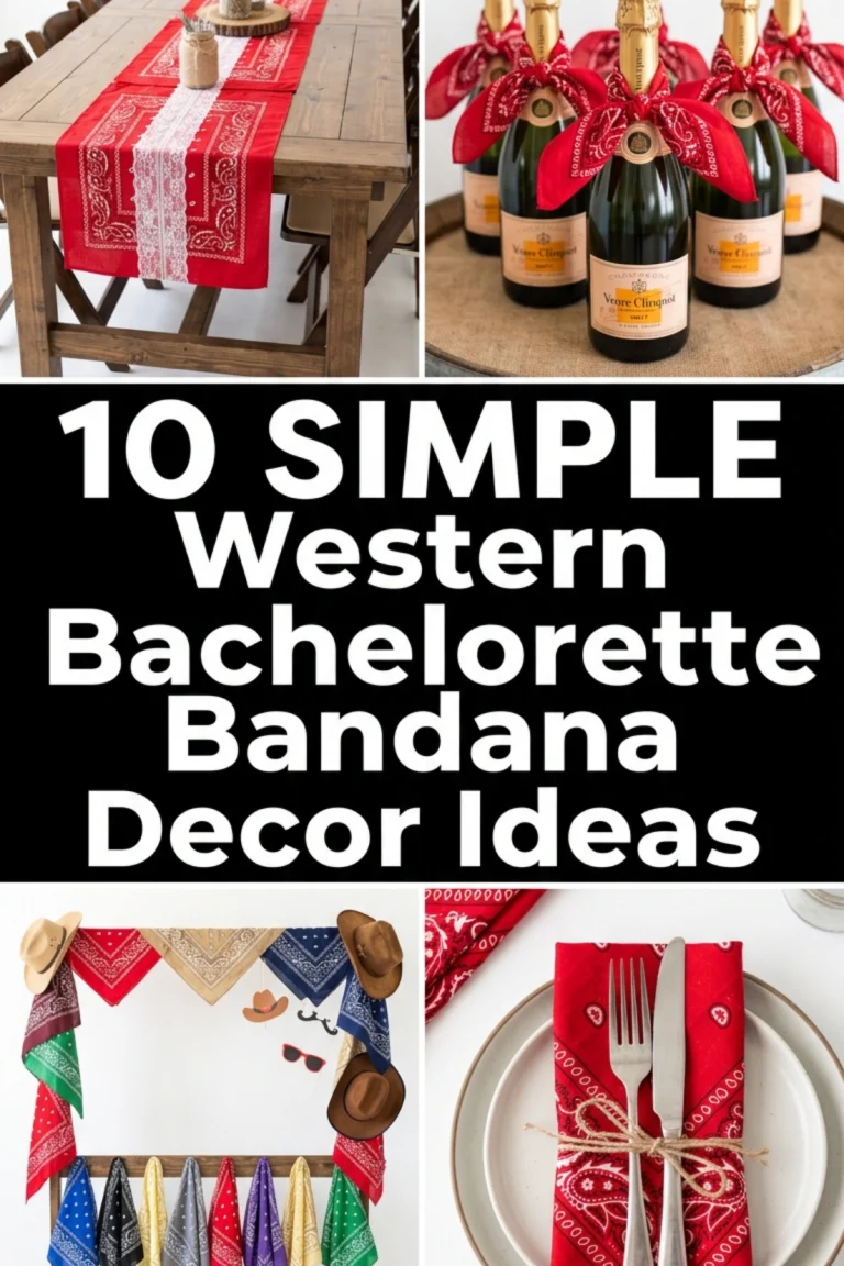 10 Western Bachelorette Party Bandana Decor Ideas